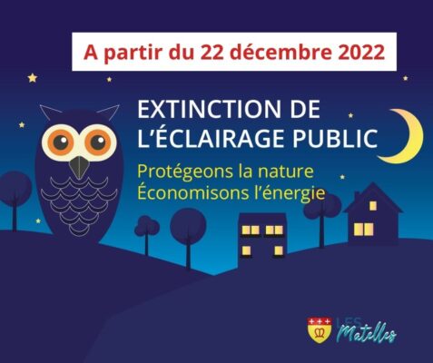 Lire la suite à propos de l’article Eclairage public – Extinction partielle à partir du 22 décembre 2022