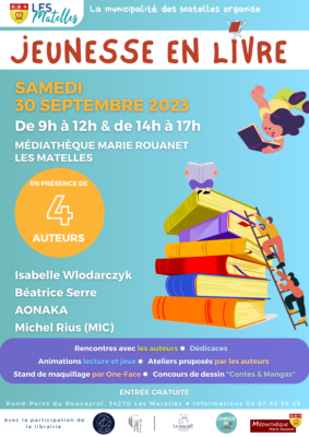 Lire la suite à propos de l’article JEUNESSE EN LIVRE – 30 SEPTEMBRE 2023