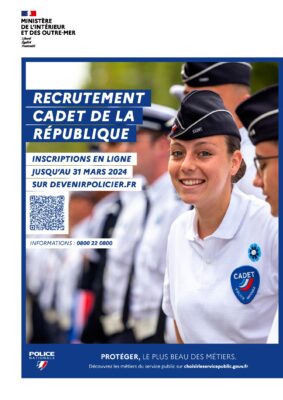 Lire la suite à propos de l’article La police nationale recrute des cadets de la République pour septembre 2024