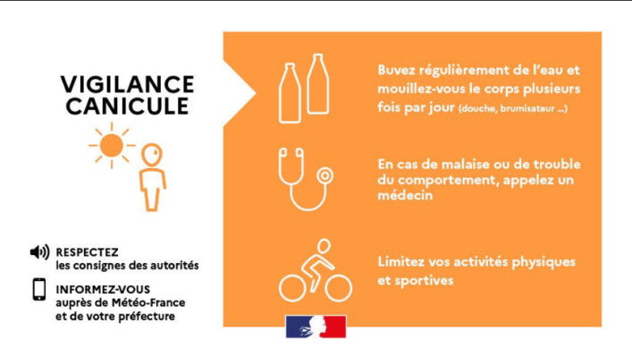 Lire la suite à propos de l’article ALERTE JAUNE CANICULE