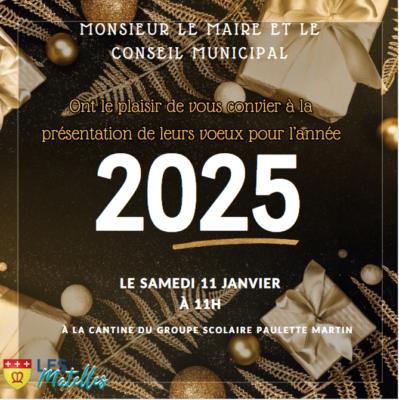 Lire la suite à propos de l’article Cérémonie des voeux 2025