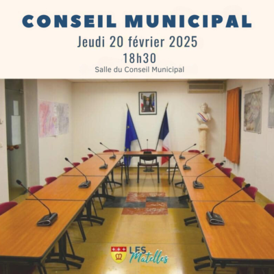 Lire la suite à propos de l’article 🔴 CONSEIL MUNICIPAL – JEUDI 20 FEVRIER À 18H30