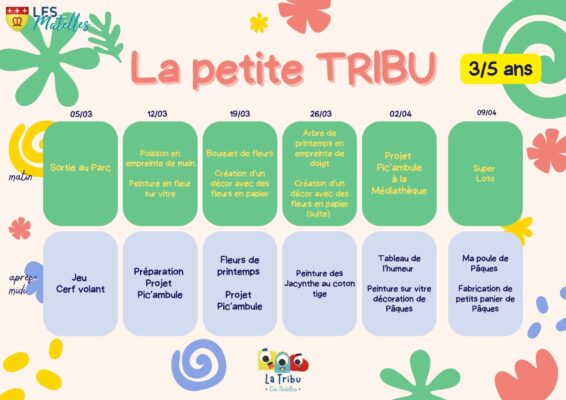 Lire la suite à propos de l’article Programme des mercredis de la Petite TRIBU