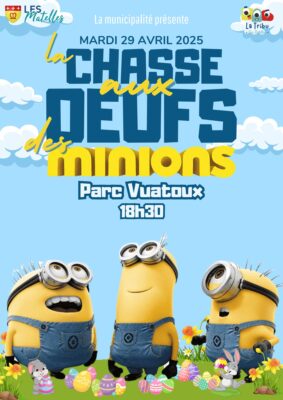Lire la suite à propos de l’article 🪺 LA GRANDE CHASSE AUX OEUFS DES MINIONS | MARDI 29 AVRIL