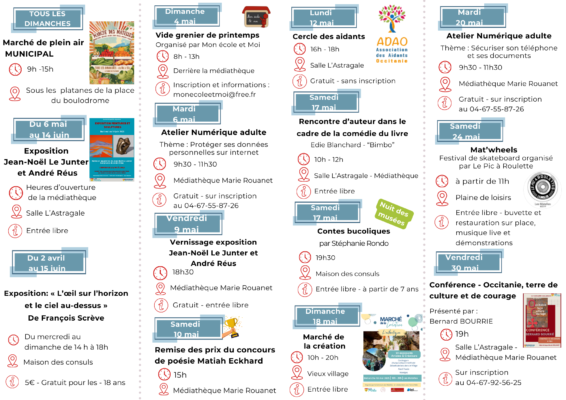 Lire la suite à propos de l’article 📆AGENDA MAI 2025