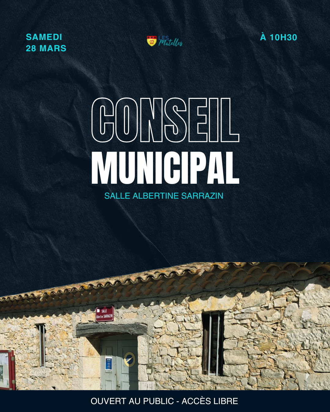 📢 <strong>Conseil Municipal : Notez la date !</strong>