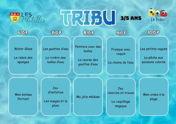 Lire la suite à propos de l’article Programme des vacances d&rsquo;été de la « Petite Tribu »