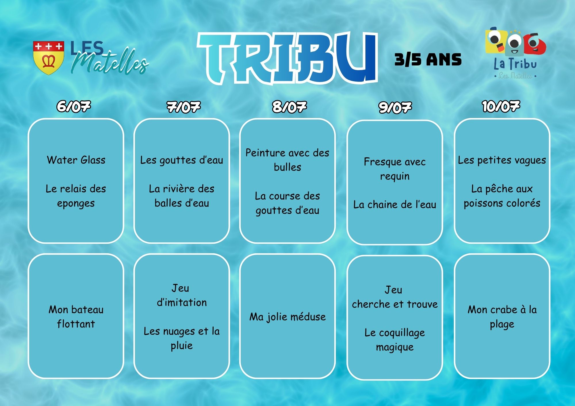 Programme des vacances d&rsquo;été de la « Petite Tribu »
